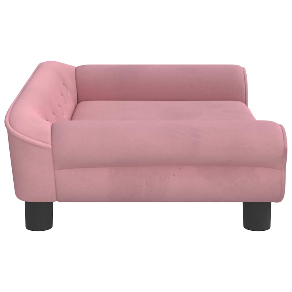 Hundebett Blau 100x50x21 cm Samt