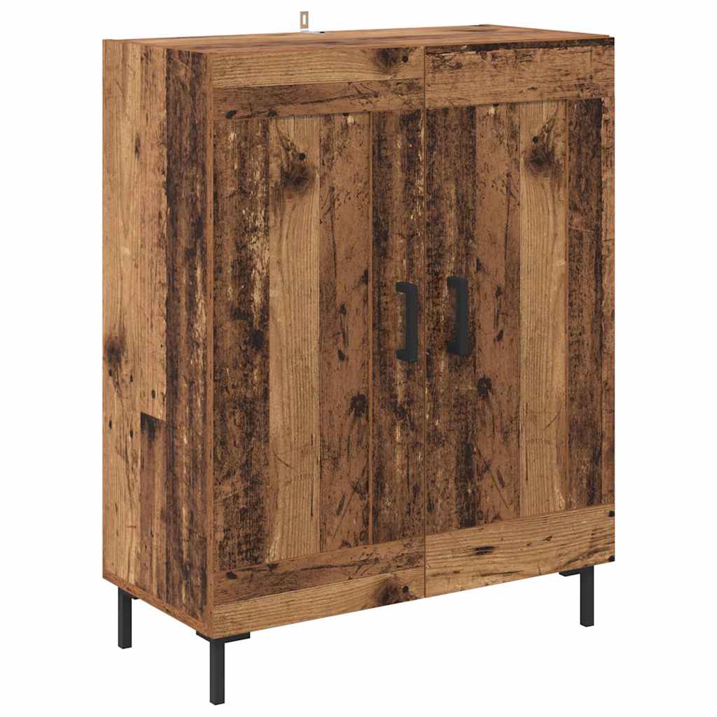 Highboard Hochglanz-Weiß 69,5x34x180 cm Holzwerkstoff