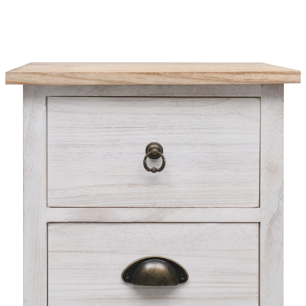Beistellschrank 38x28x86 cm Massivholz Paulownia