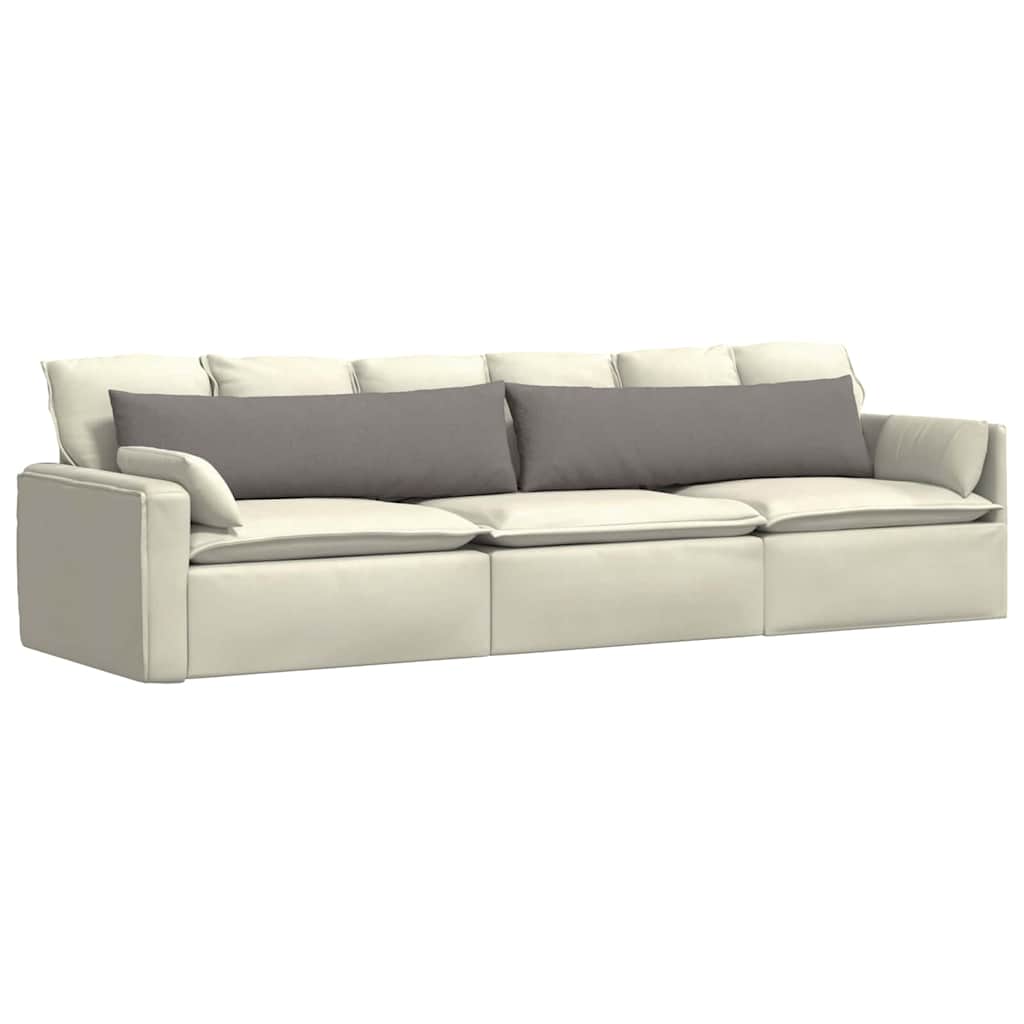 Sofakissen 2 pcs Hellgrau 50 x 30 cm Stoff
