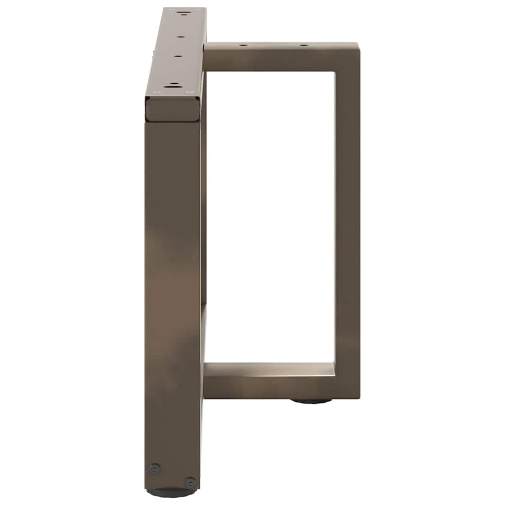 Couchtischbeine T-Form 2 Stk. Schwarz 30x25x(30-31) cm Stahl