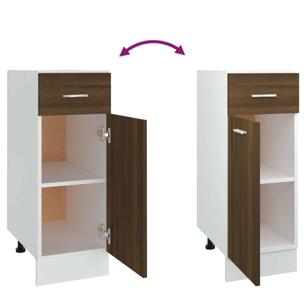 Unterschrank Lyon Weiß 60x46x81,5 cm Holzwerkstoff