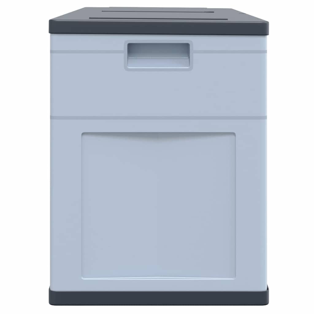Garten-Aufbewahrungsbox 320 L Schwarz