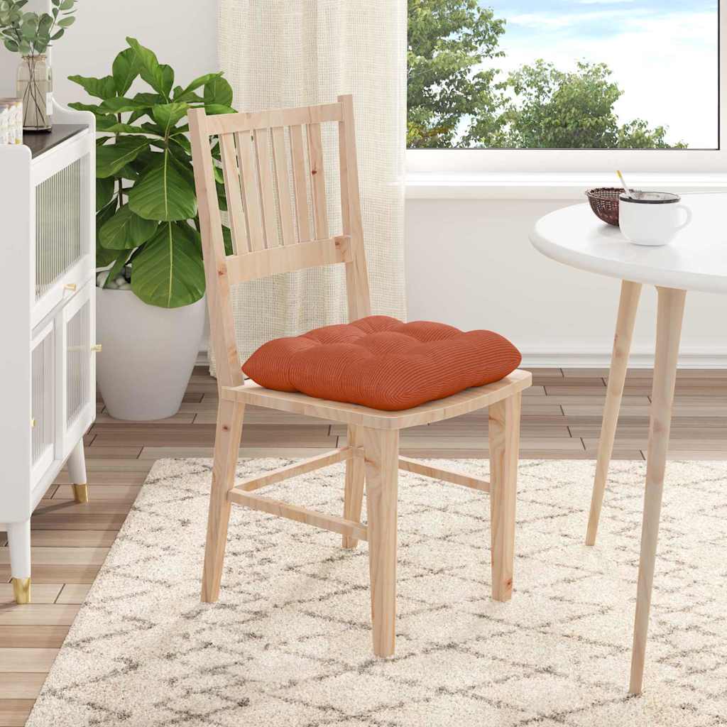 Sitzkissen 4 pcs Hellgrau 40 x 40 cm Cordstoff