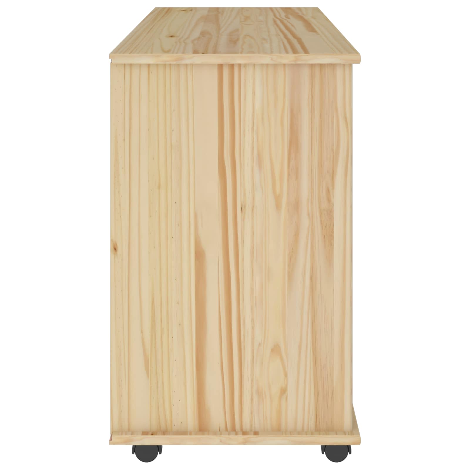 Rollschrank Honigbraun 100 x 39 x 65,5 cm Massivholz Kiefer