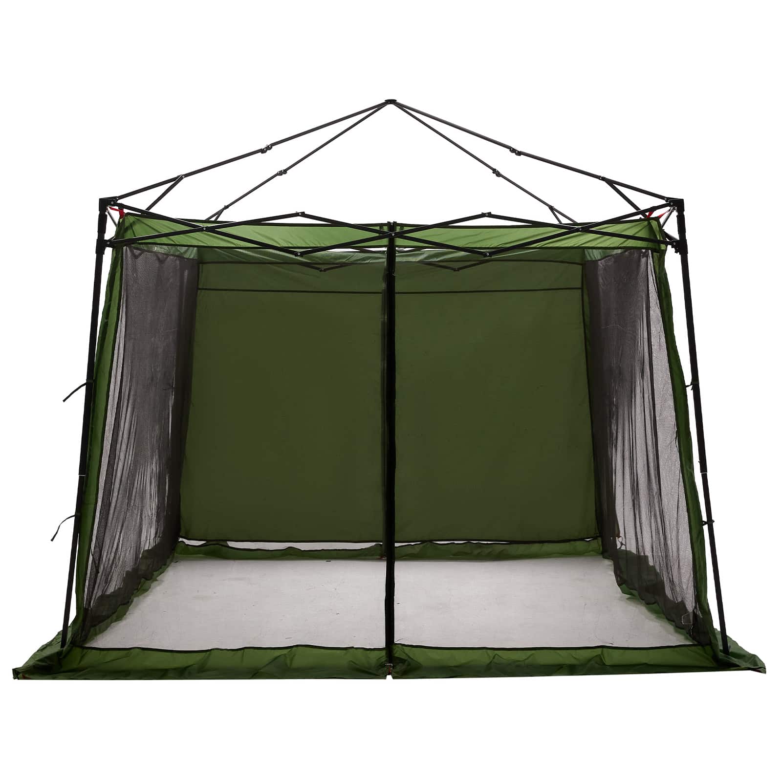 Camping-Zelt-Set mit Dach 2 pcs Blau Taffeta und Stoff
