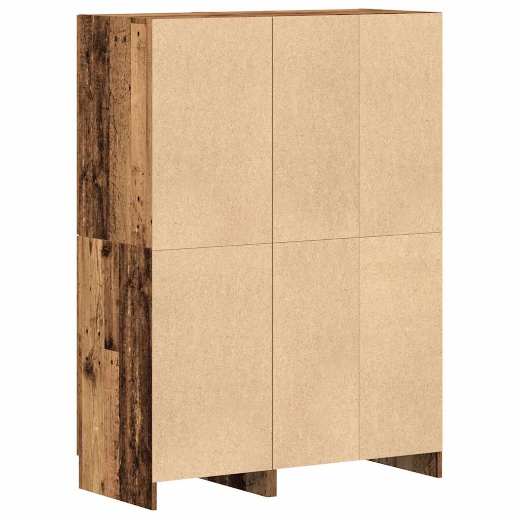 2-tlg. Küchenschrank-Set Weiß Holzwerkstoff