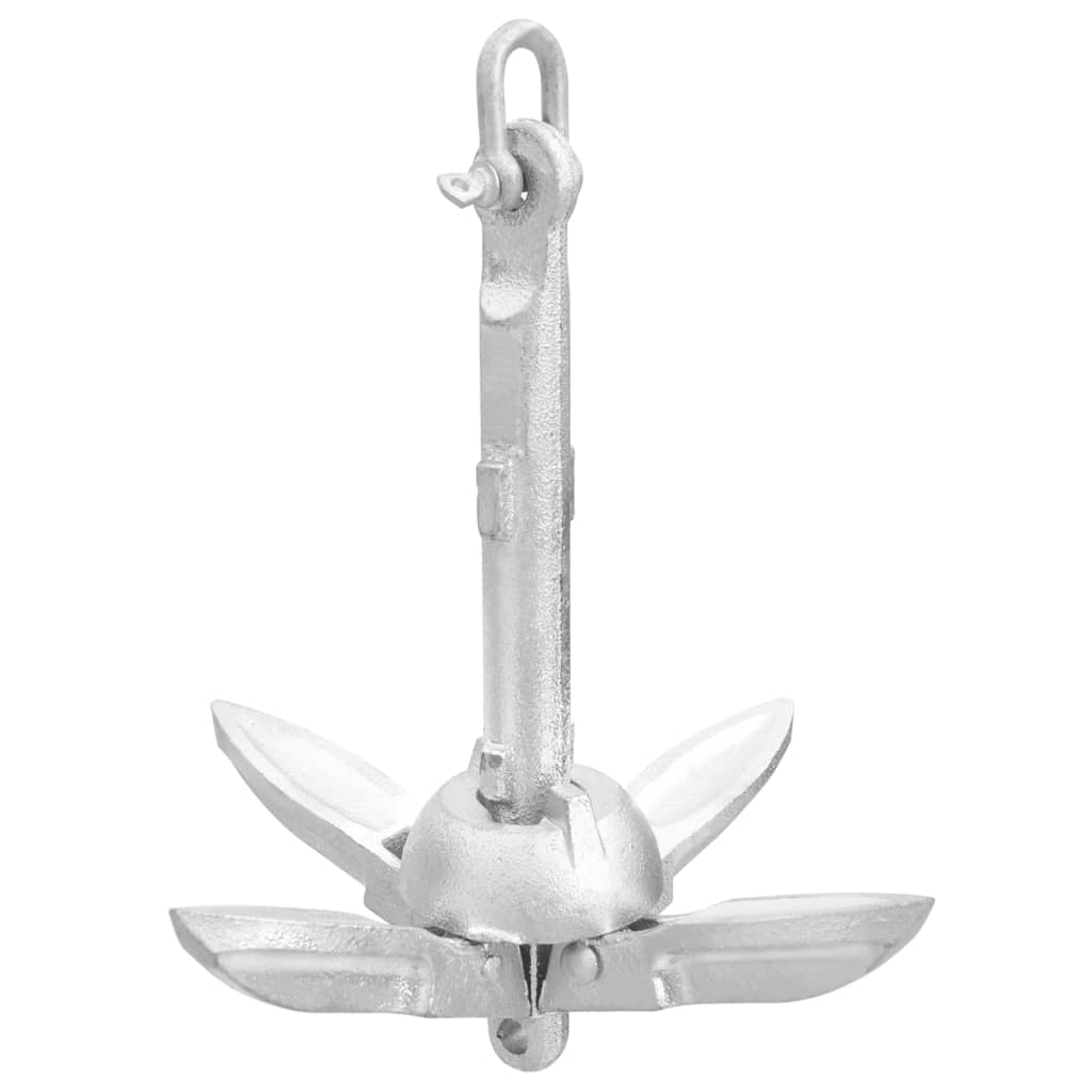 Klappanker Silber 0,7 kg Feuerverzinktes Gusseisen