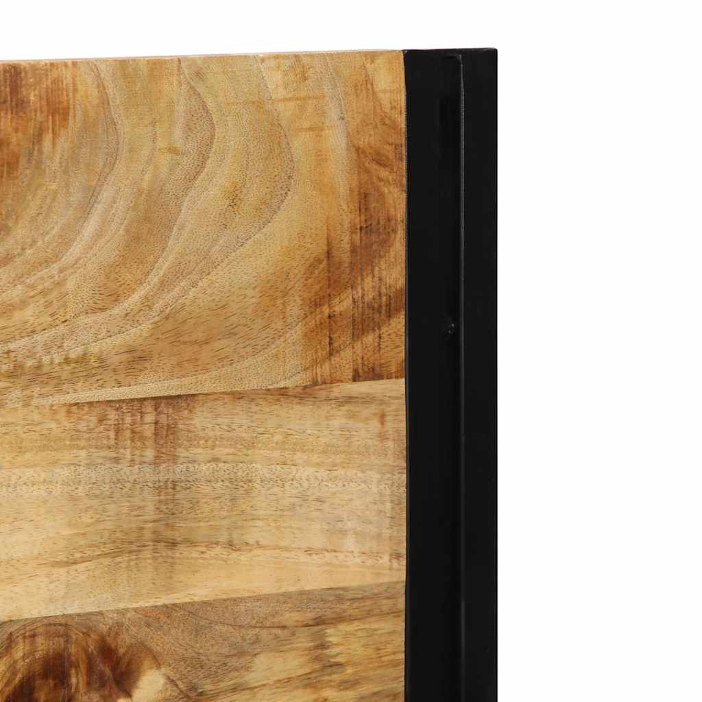 Kopfteil 100 cm Massivholz Mango und Eisen