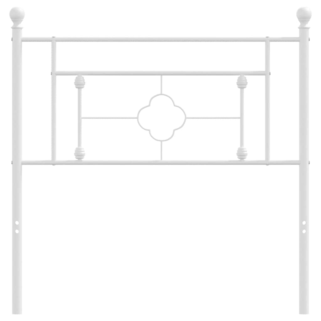 Ersatz-Kopfteil Metall Schwarz 100 cm