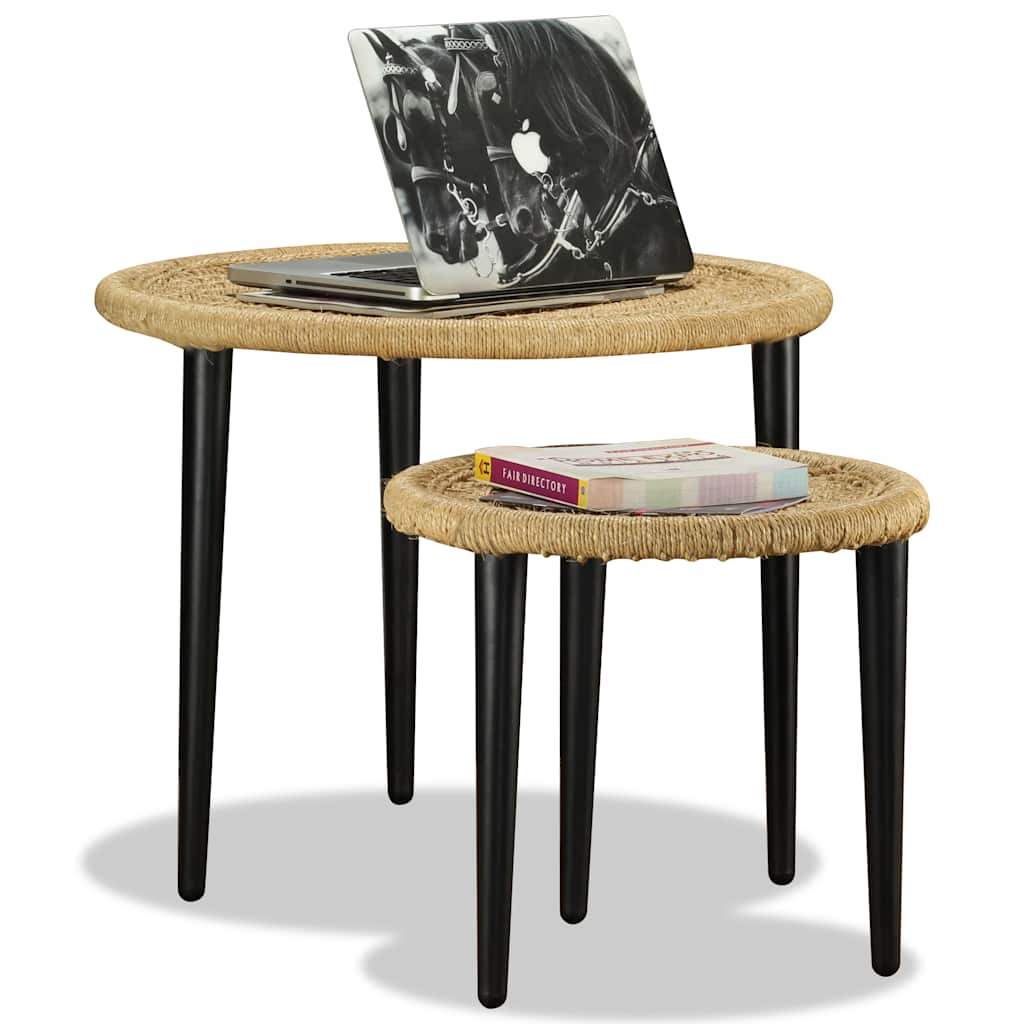 2-tlg. Couchtisch-Set Chindi-Details Mehrfarbig