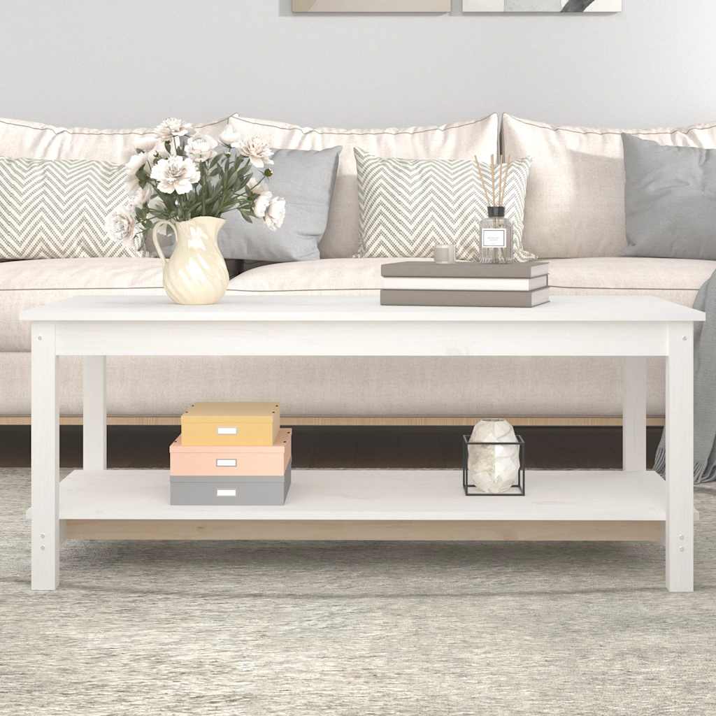 Couchtisch 110x55x45 cm Massivholz Kiefer