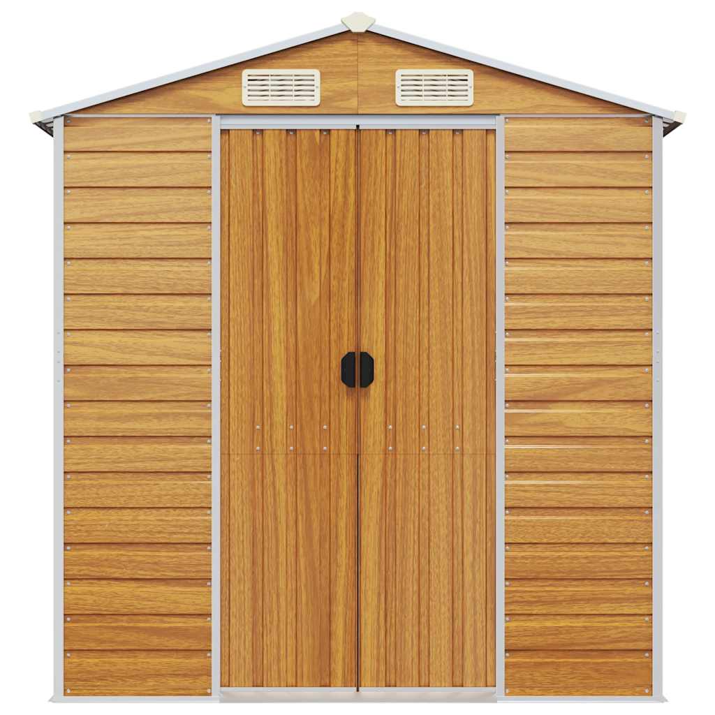Gerätehaus Grün 191x130x198 cm Verzinkter Stahl