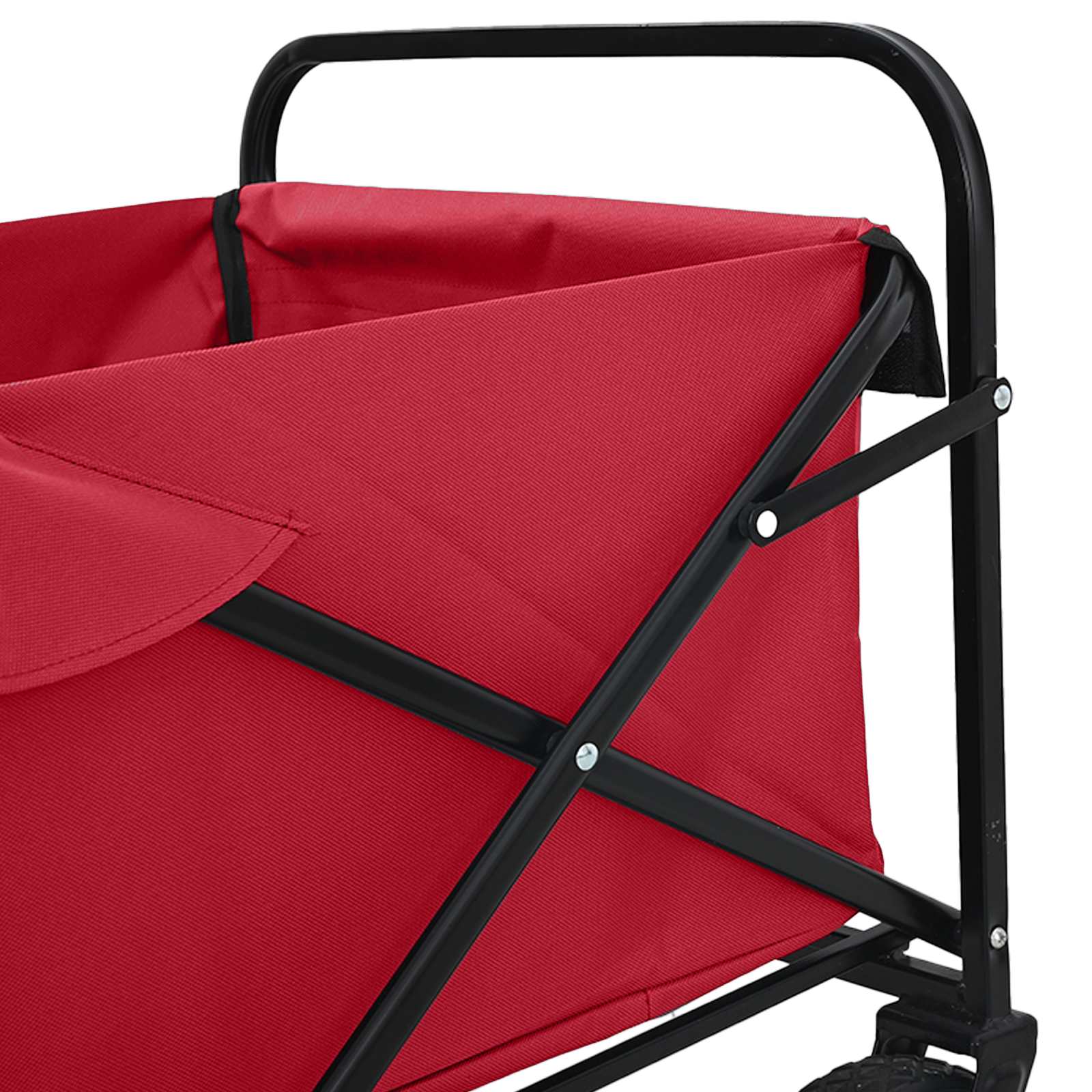 Klapp-Handwagen Grau 94 x 53 x 99 cm Oxford-Stoff