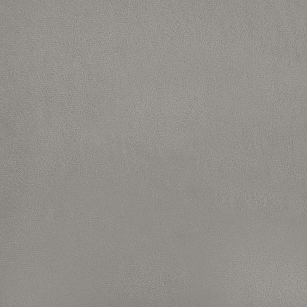 Kopfteil Hellgrau 80x5x118/128 cm Samt