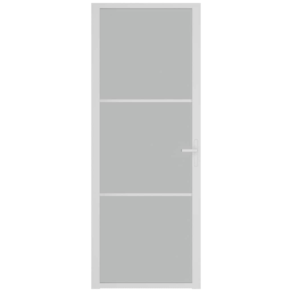 Innentür ESG Glas und Aluminium 76x201,5 cm Schwarz
