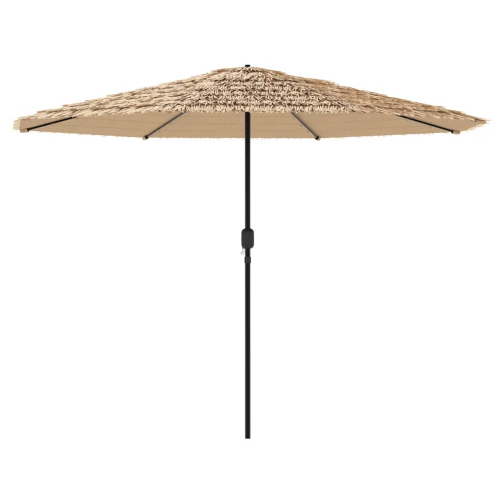 Sonnenschirm mit LED und Stahlmast Braun 248x248x248 cm