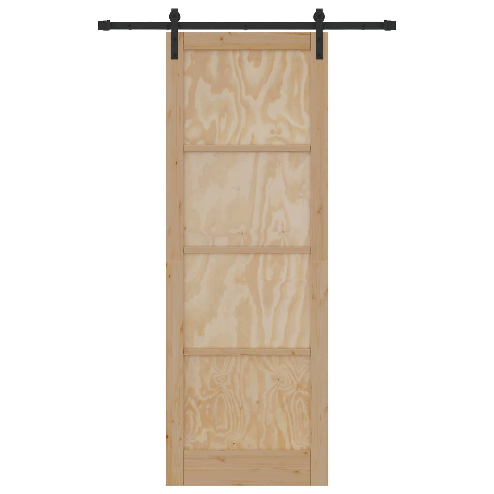 Schiebetür Natur 61 x 198,5 cm Massives Kiefernholz