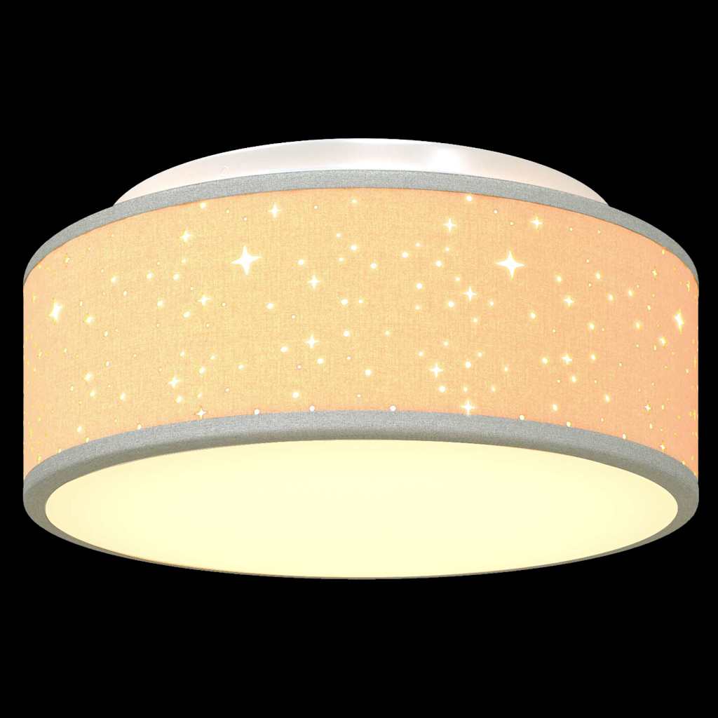 Deckenlampe mit Strahlern Schwarz 30 x 30 x 13,5 cm Stoff