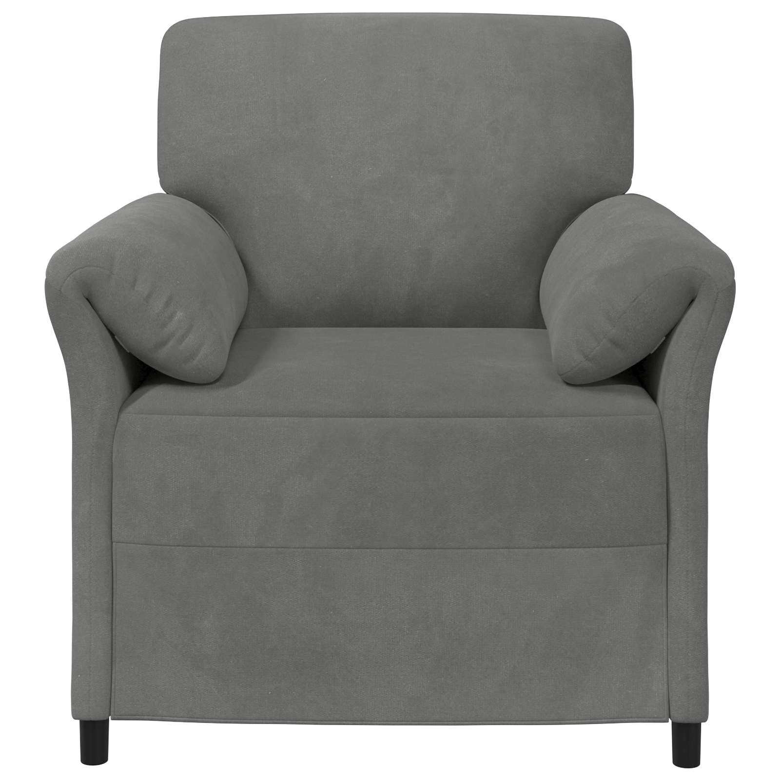1-Sitzer Sofa Hellgrau 88 x 83 x 95 cm Samt