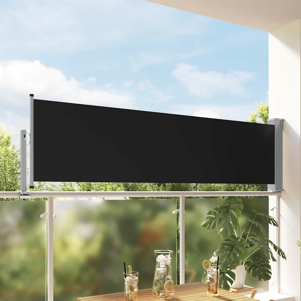 Seitenmarkise 60 x 300 cm 100% Polyester Eisen Stahl