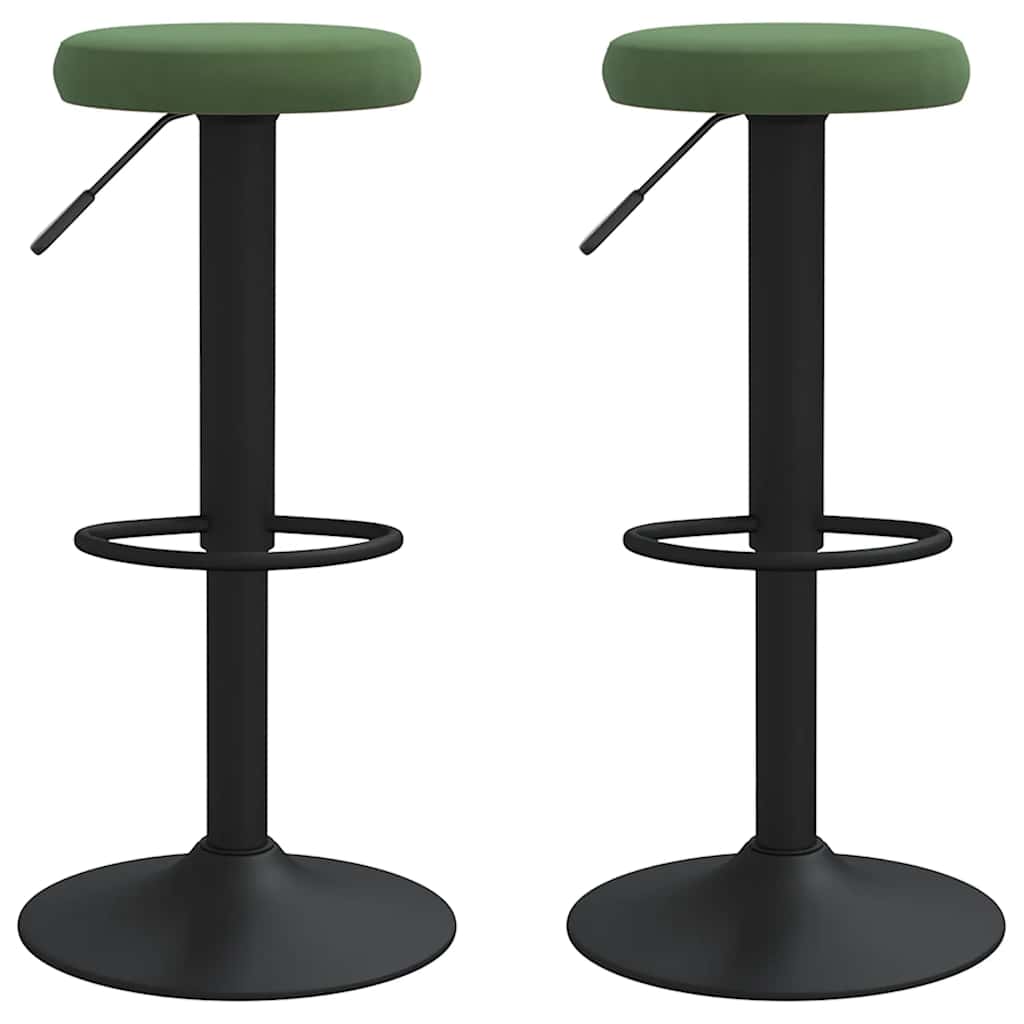 Barhocker 2 Stk. Schwarz Samt