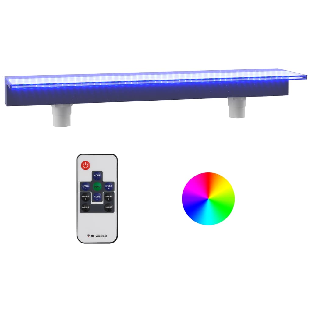 Wasserfall-Element mit RGB LEDs Acryl 30 cm