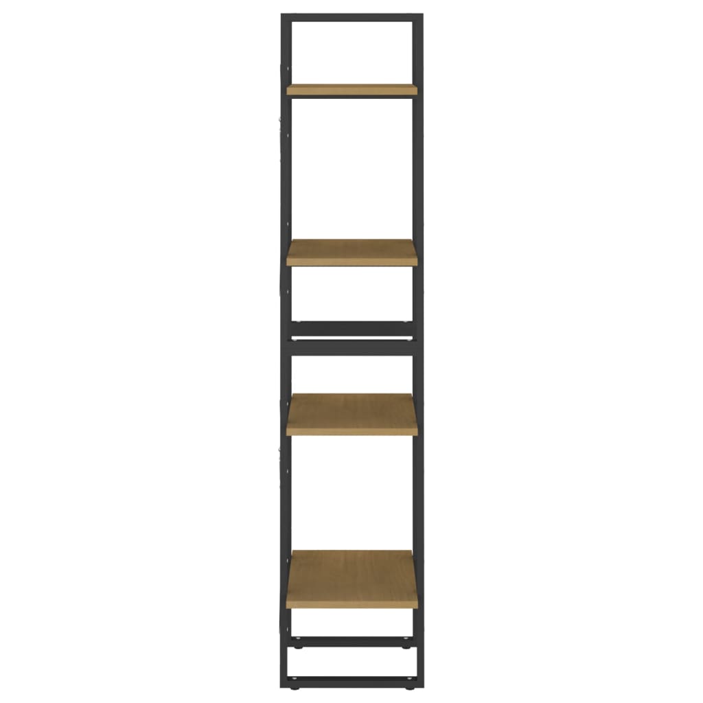 Bücherregal 2 Fächer Weiß 40x30x70 cm Holzwerkstoff