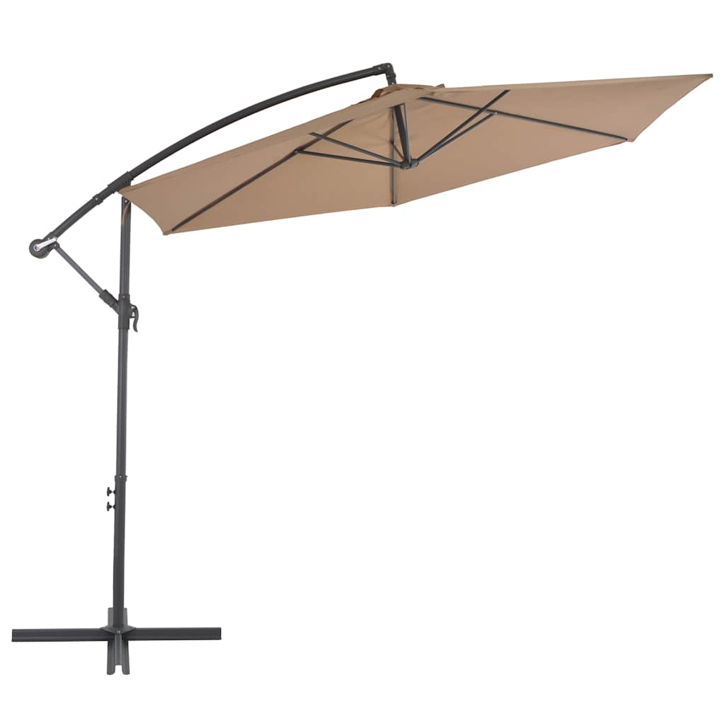 Ampelschirm mit Aluminium-Mast 300 cm Anthrazit