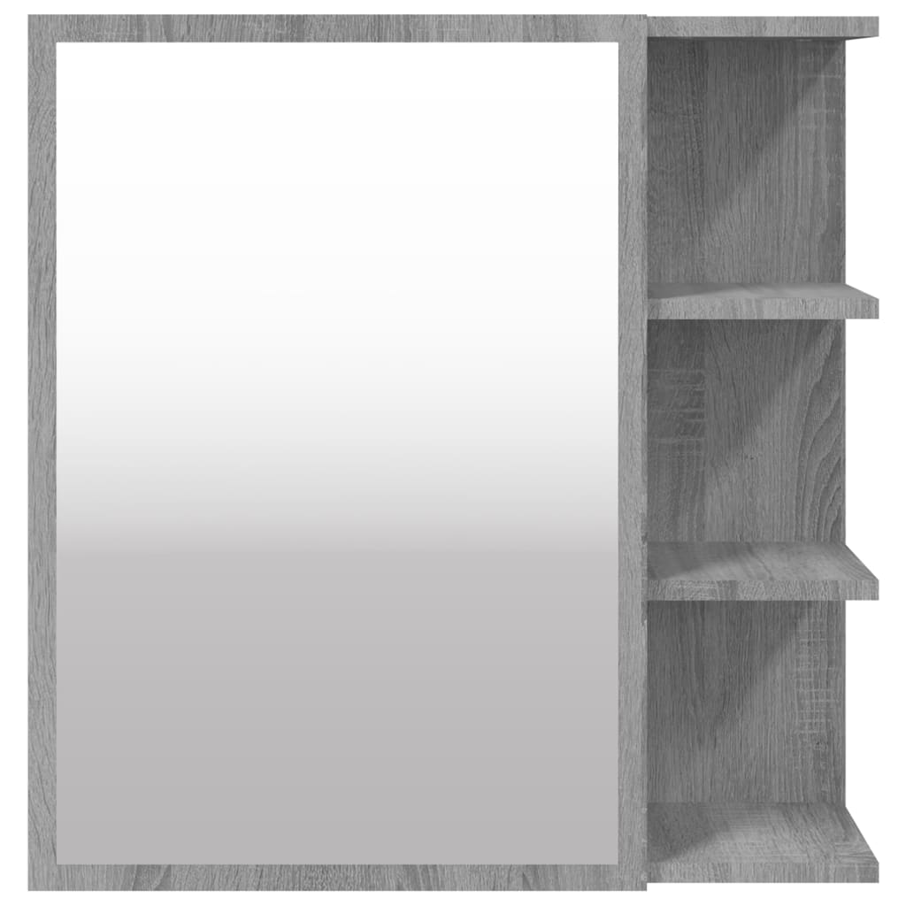 Bad-Spiegelschrank Weiß 62,5x20,5x64 cm Holzwerkstoff