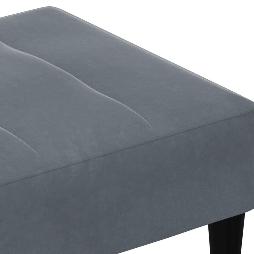 Fußhocker Blau 77x55x31 cm Samt