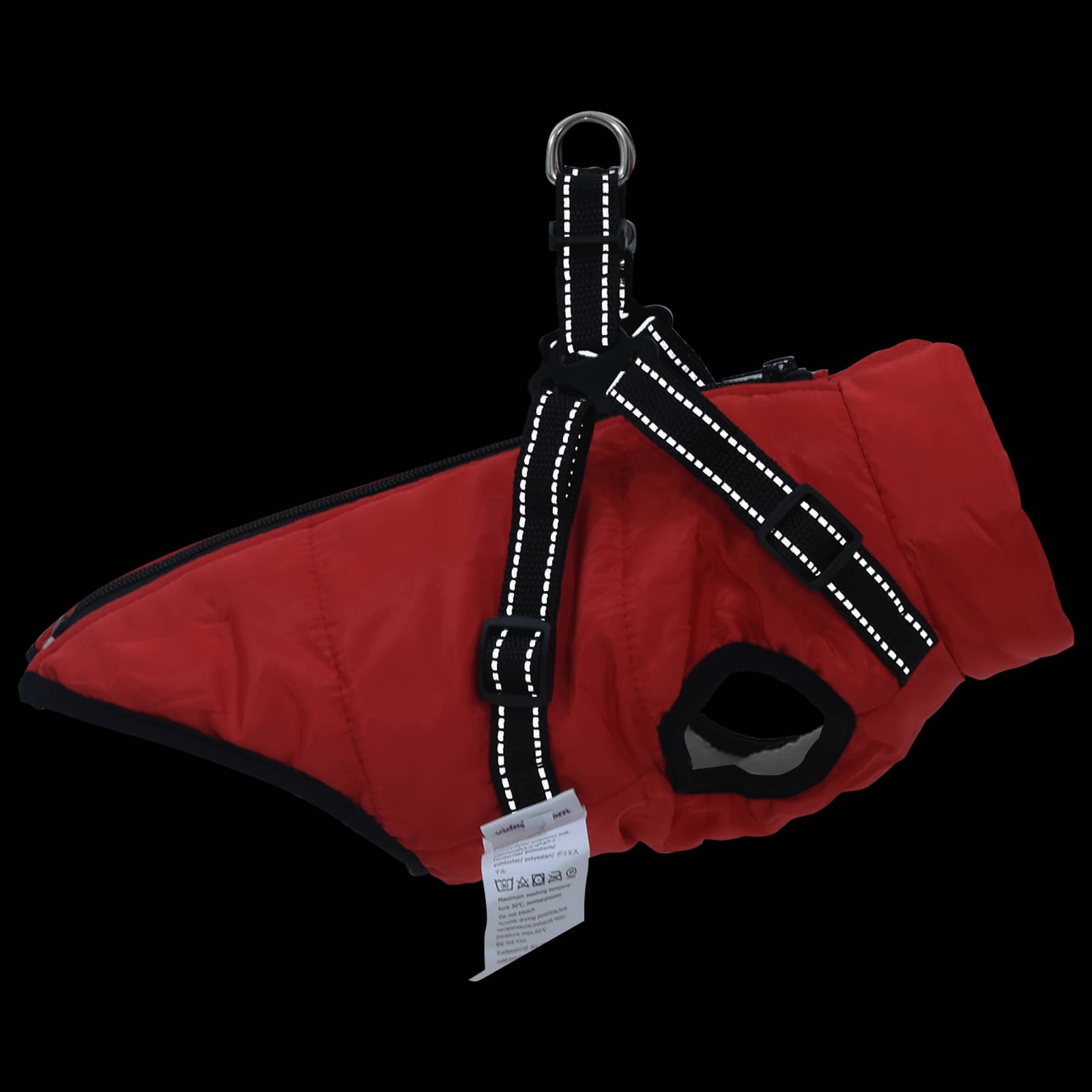 Hundemantel Rot L24 Fleece und Polyester