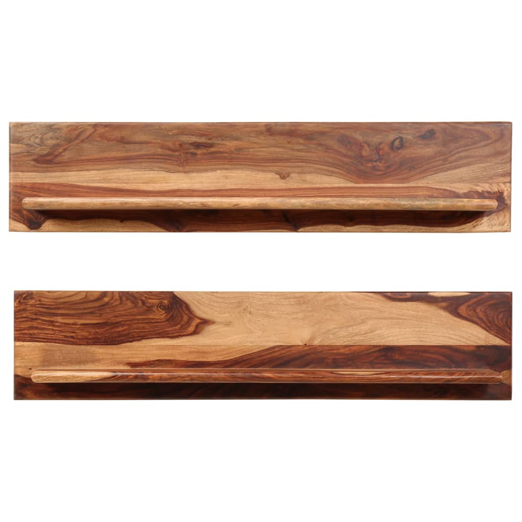 Wandregale 2 Stk. 58x26x20 cm Massivholz Akazie