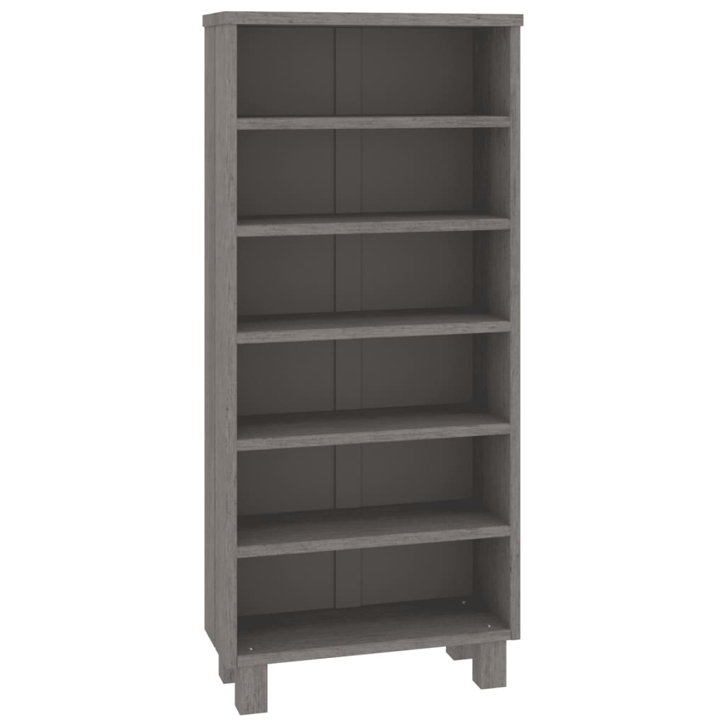 CD-Schrank HAMAR Honigbraun 45x18x100 cm Massivholz Kiefer