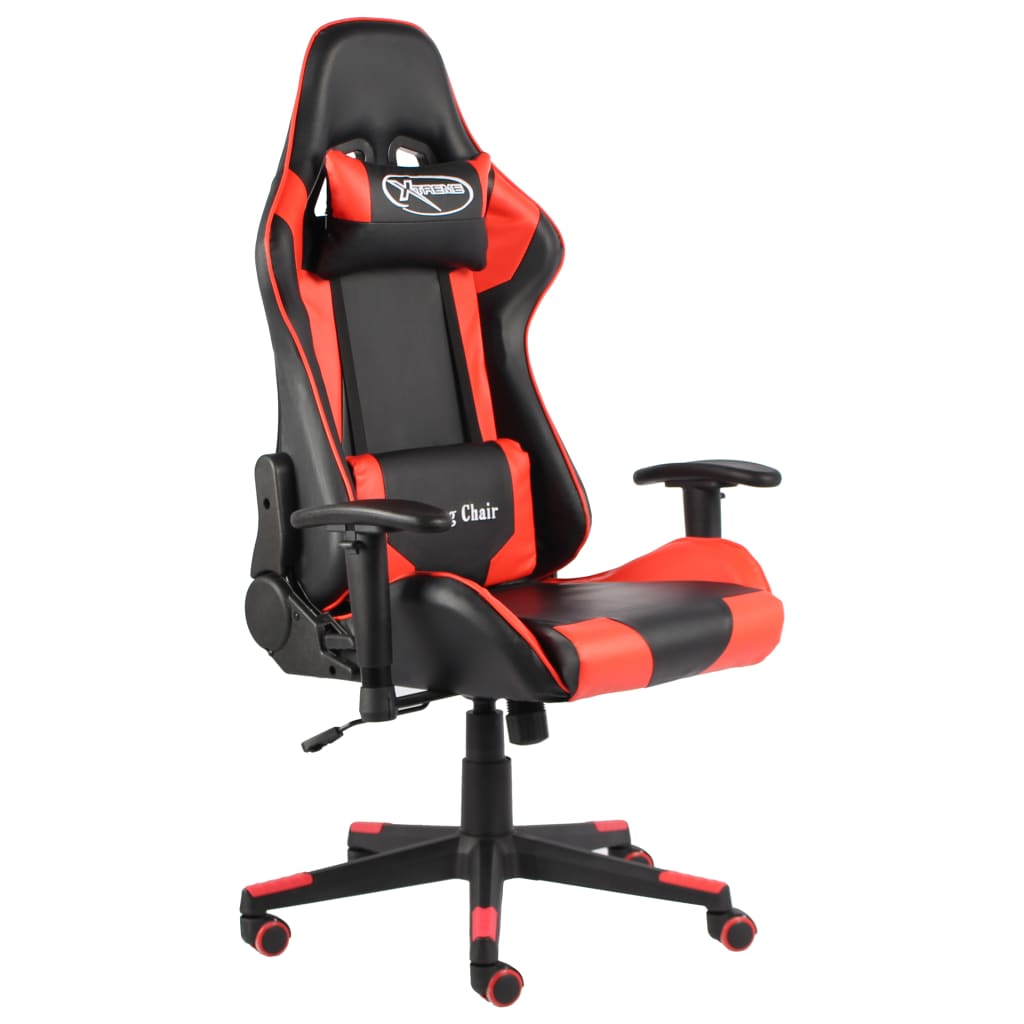 Gaming-Stuhl Drehbar Blau PVC