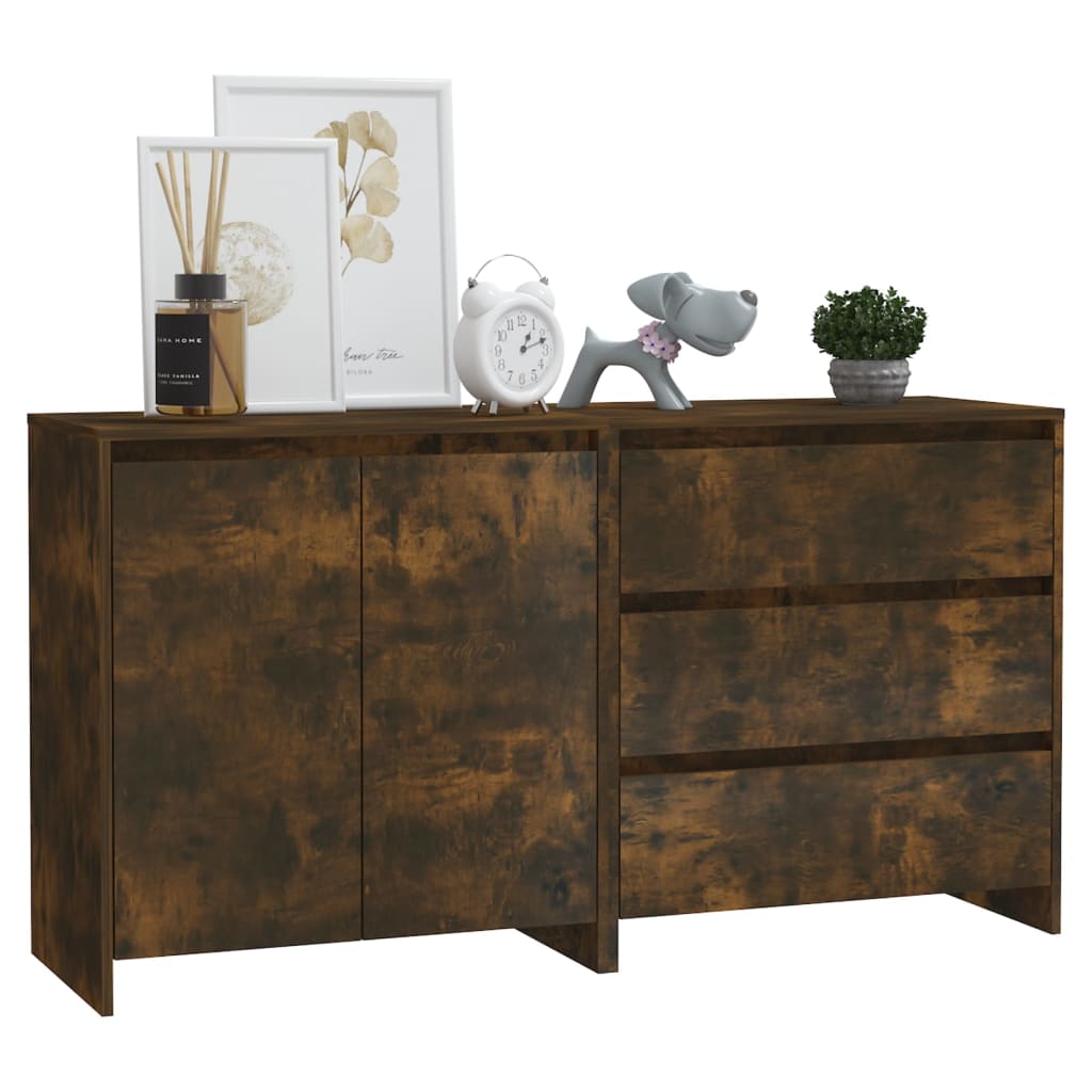 2-tlg. Sideboard Weiß Holzwerkstoff