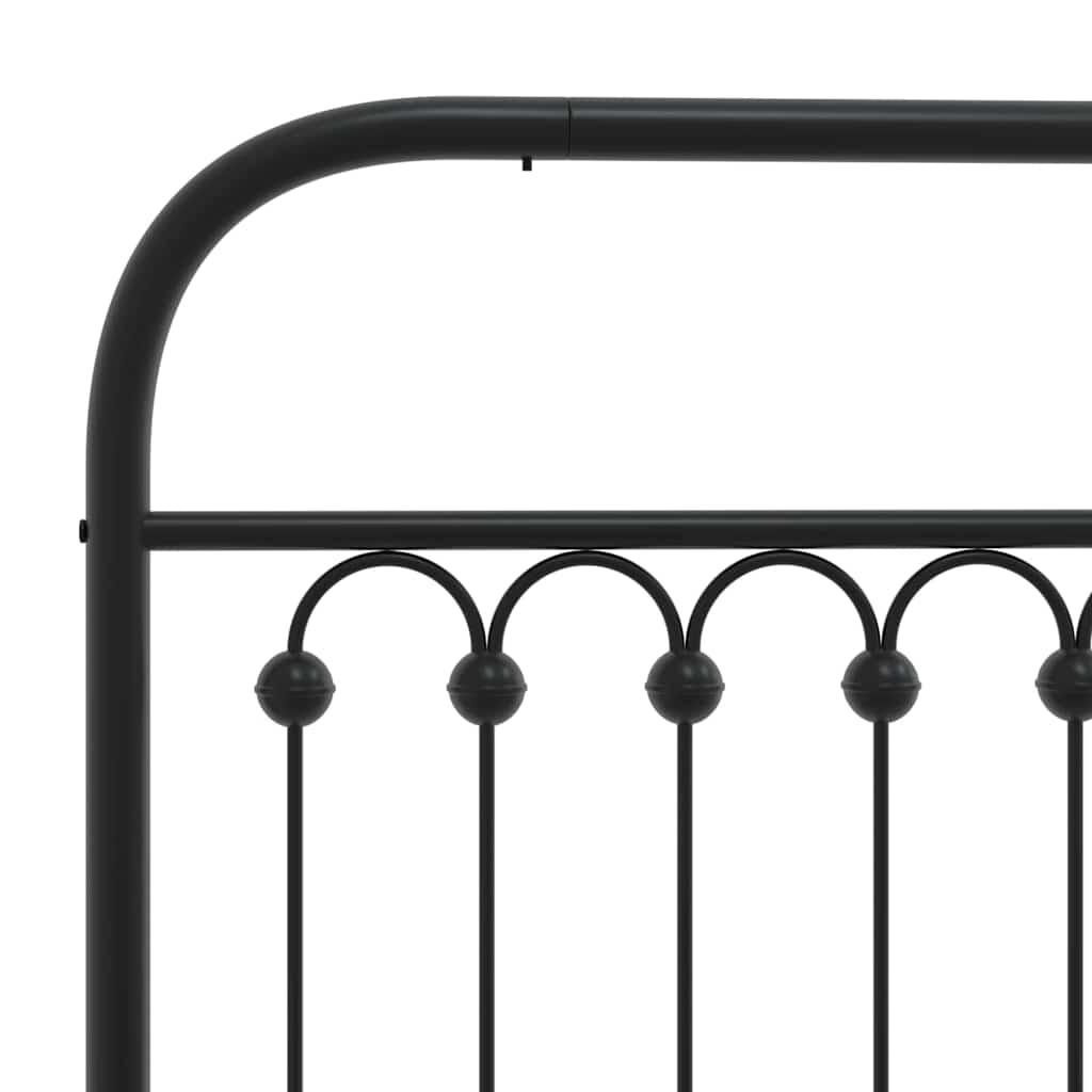 Ersatz-Kopfteil Metall Schwarz 75 cm