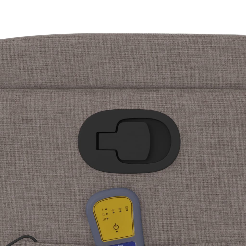 Relaxsessel Elektrisch Dunkelgrau Stoff