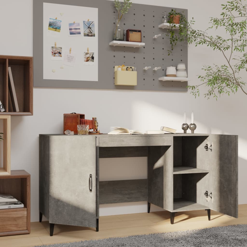 Schreibtisch mit Tür Altholz 140 x 50 x 75 cm Holzwerkstoff