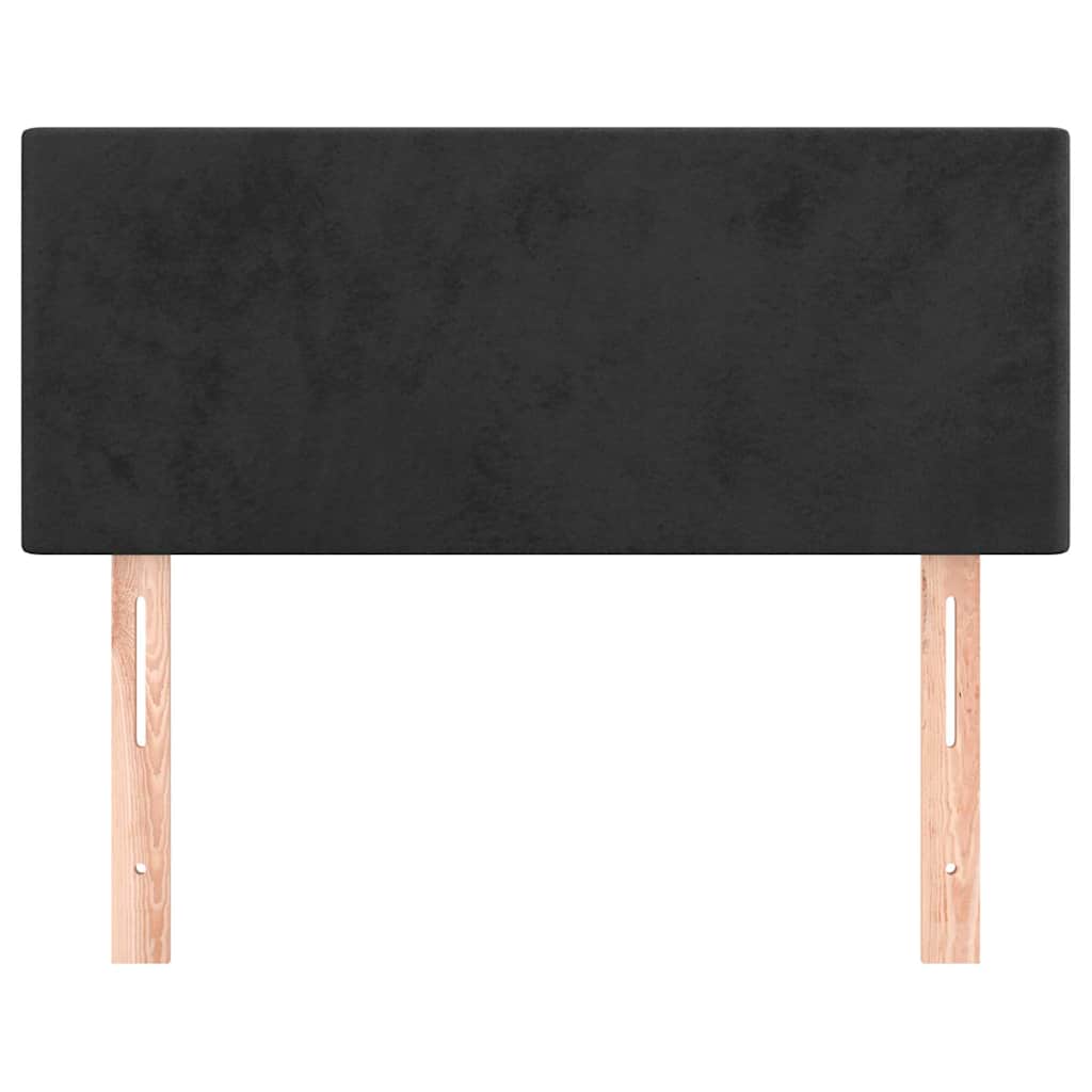 Kopfteil Hellgrau 80x5x118/128 cm Samt