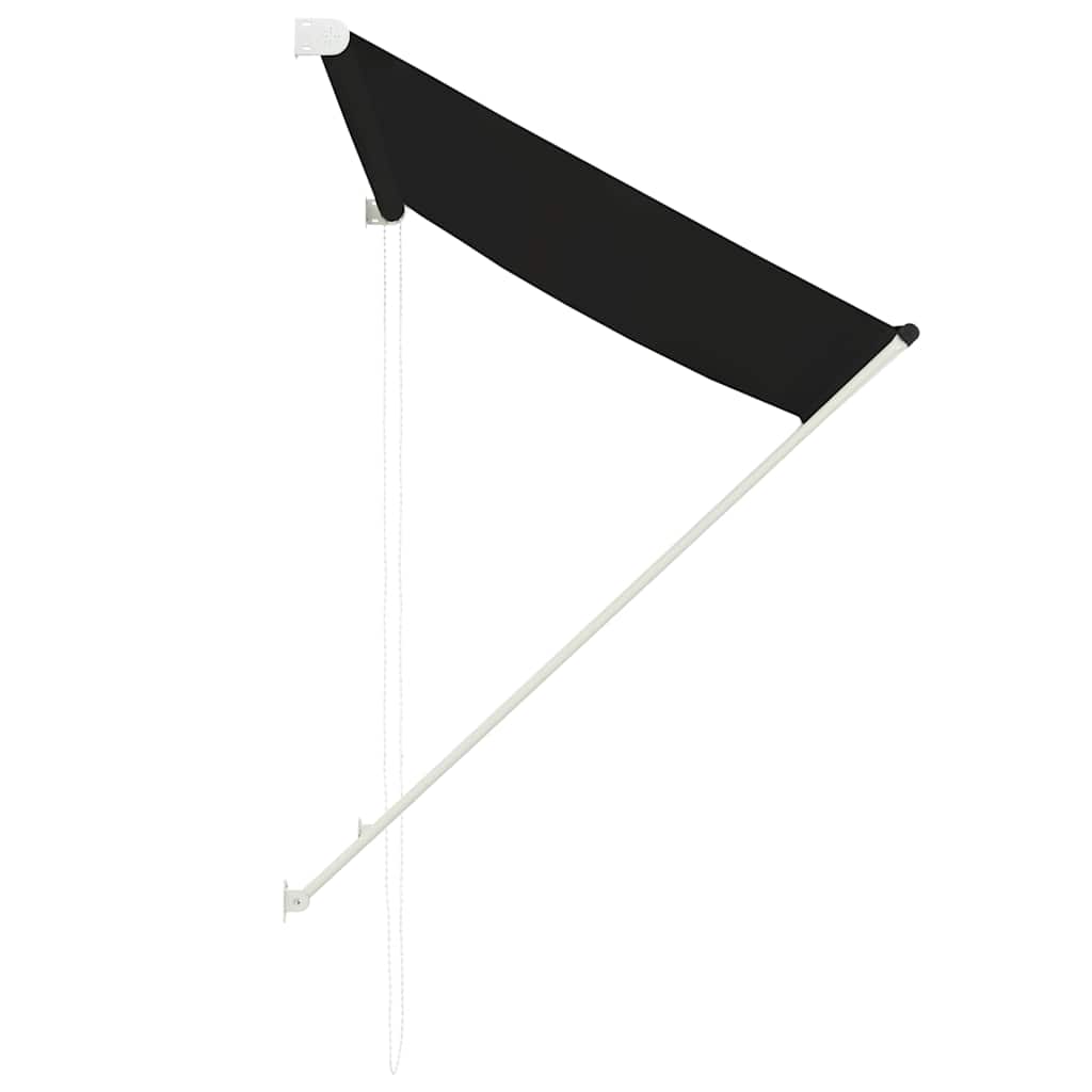 Einziehbare Markise 150×150 cm Blau und Weiß