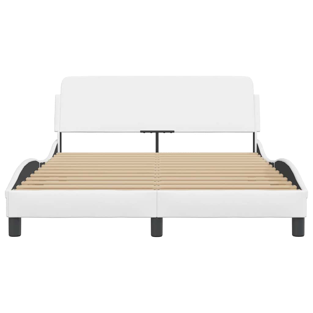 Bettgestell "Dover" Schwarz 80x200 cm Kunstleder