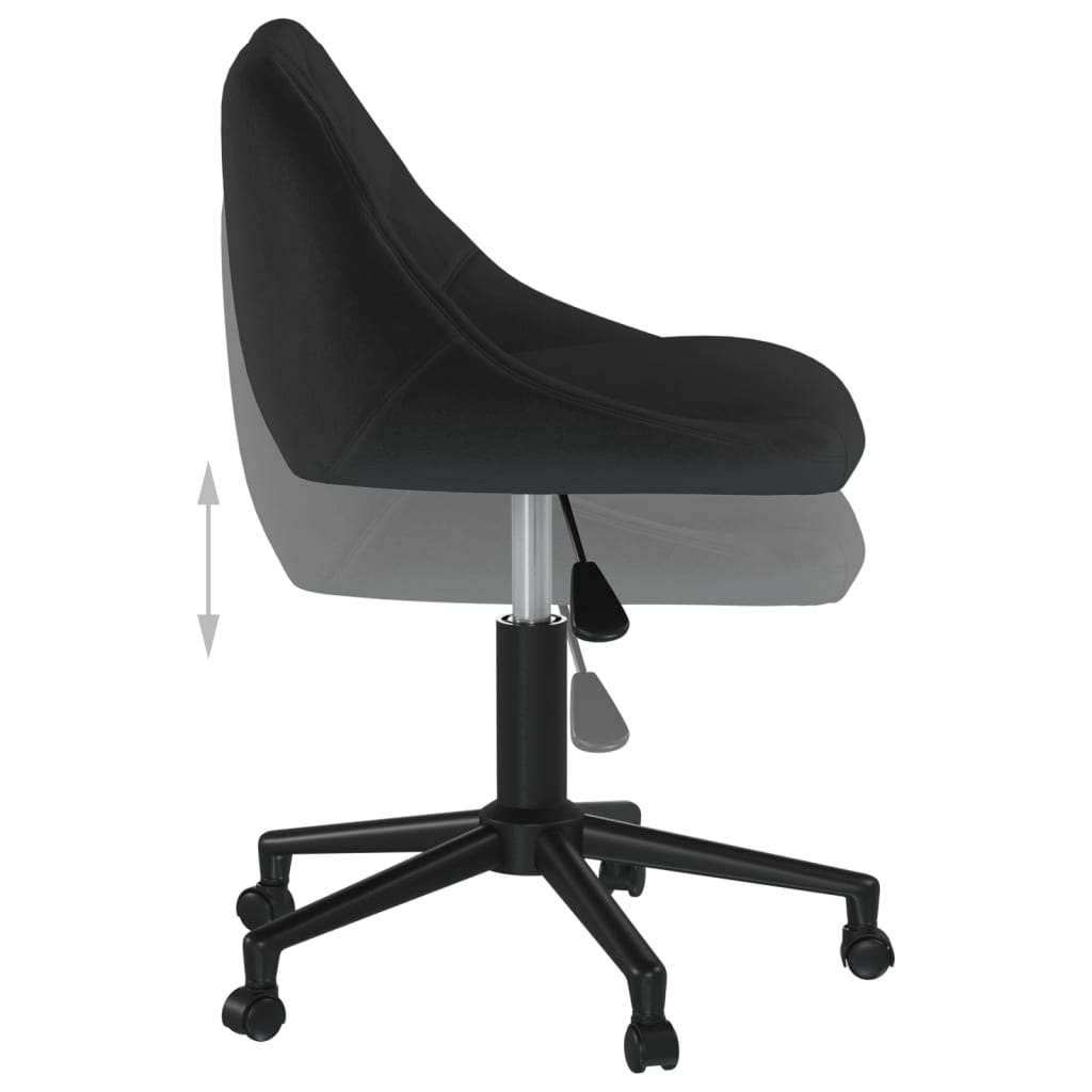 Bürostuhl Drehbar Creme Samt