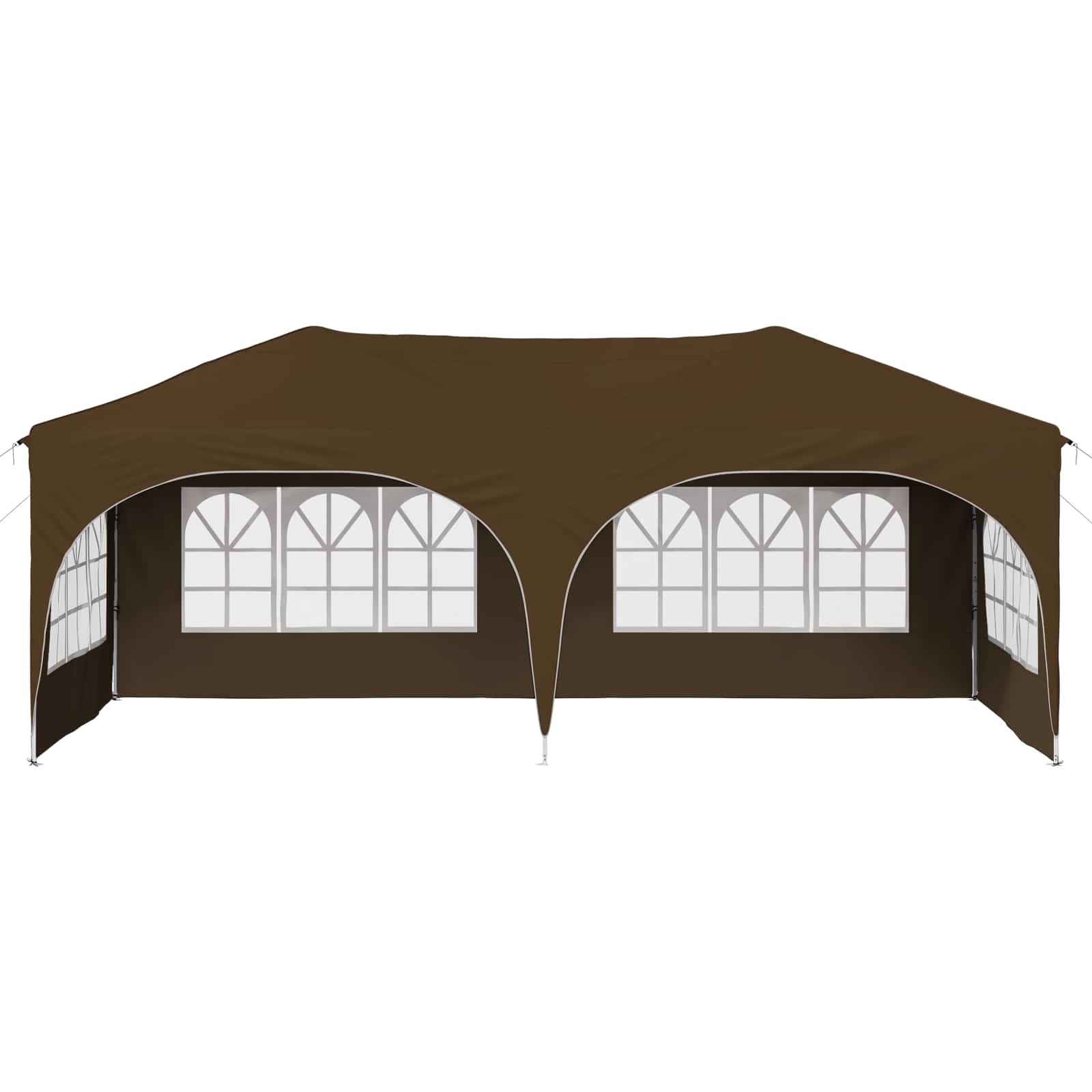 Pop-up Partyzelt 575 x 288 x 245 cm Creme Oxford-Stoff