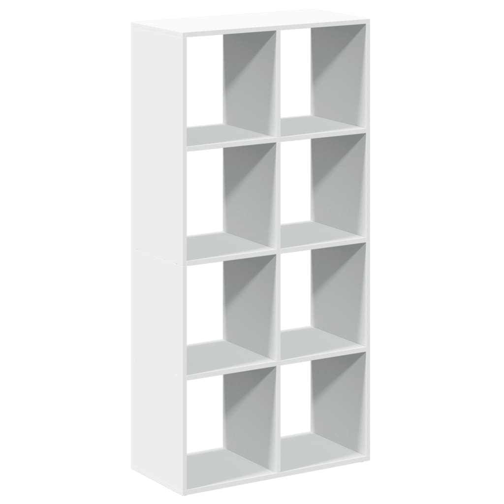 Bücherregal Weiß 137,5x29x137,5 cm Holzwerkstoff