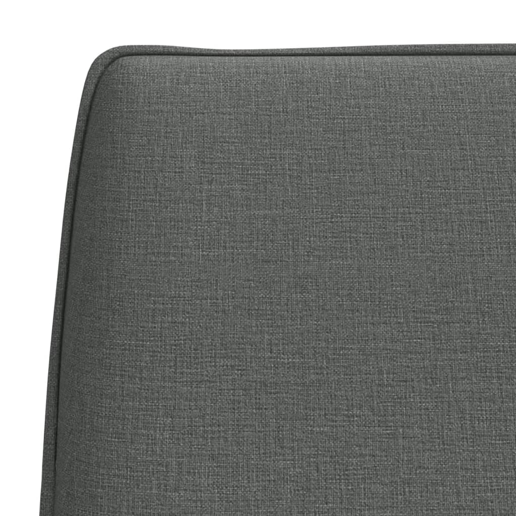 Sitzbank Hellgrau 100x75x76 cm Stoff