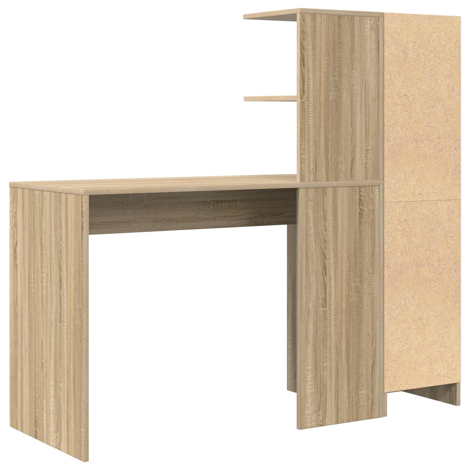 Schreibtisch 2 pcs Beton Grau
