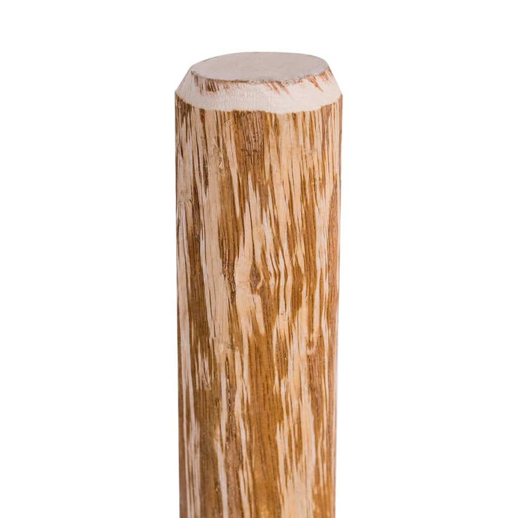 Zaunpfosten mit Spitzen Enden 4 Stk. Haselholz 120 cm