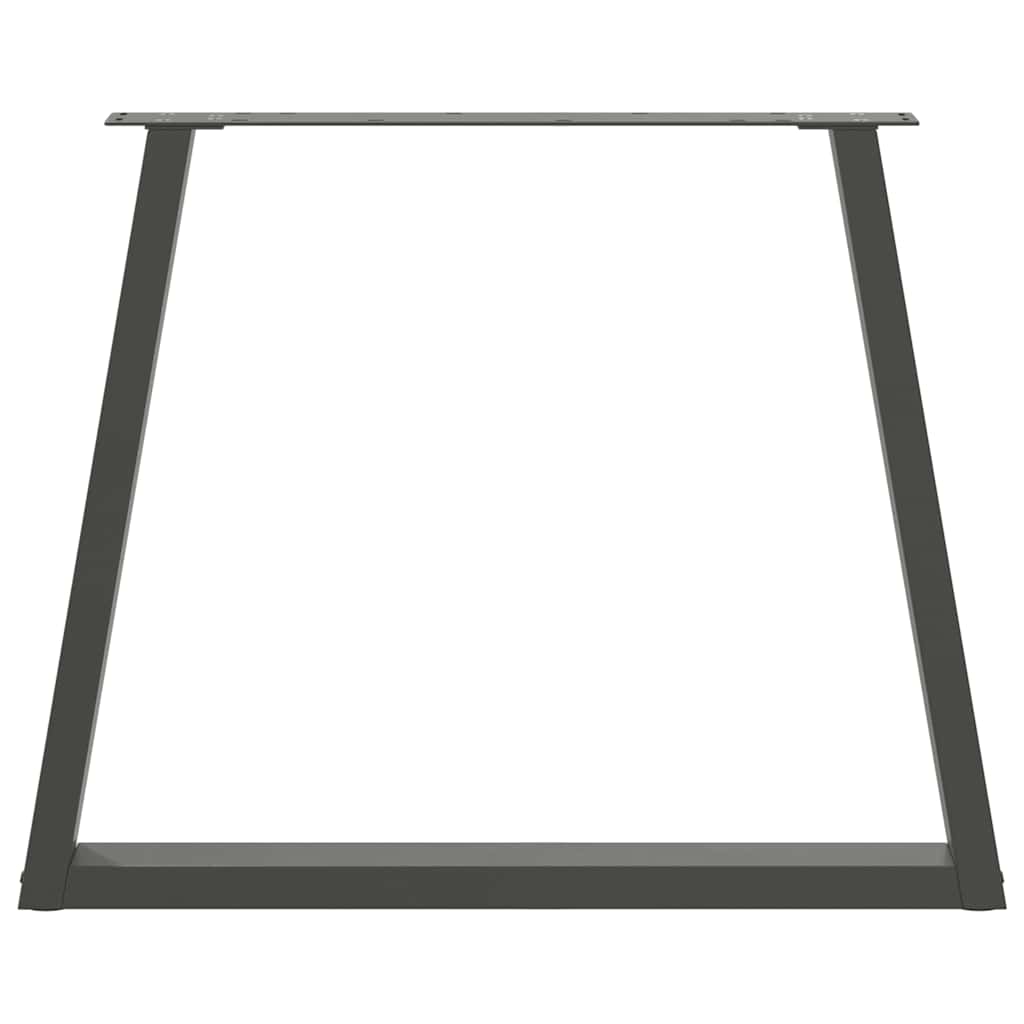 Couchtischbeine V-Form 2 Stück Schwarz 30x(30-31,3) cm Stahl