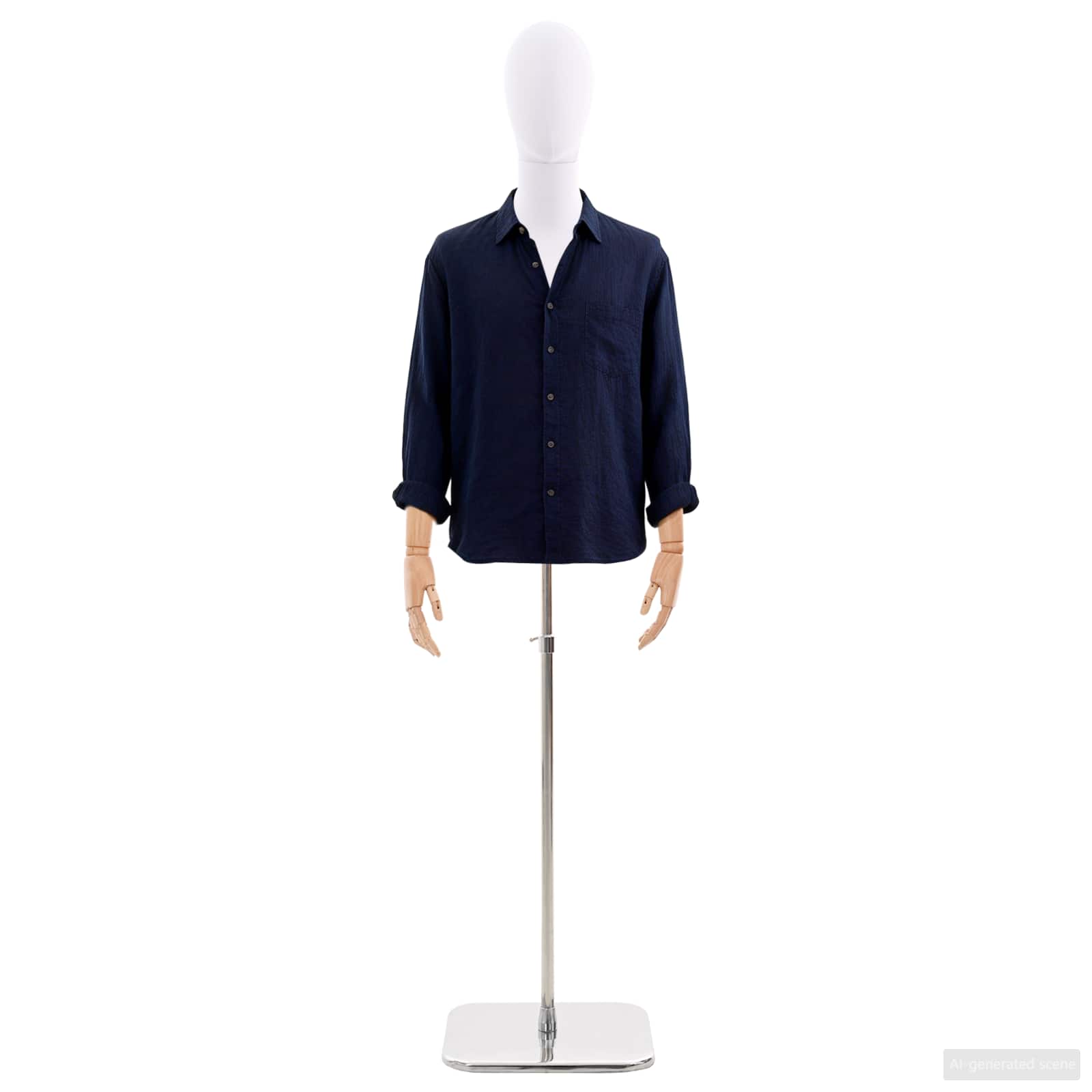 Verstellbare Mannequin 165-213 cm mit Fuß Weiblich PP Weiß